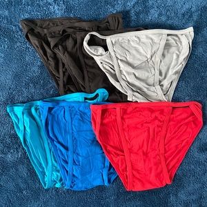 Six Pack - Hanes Men’s String Bikini Briefs - Medium